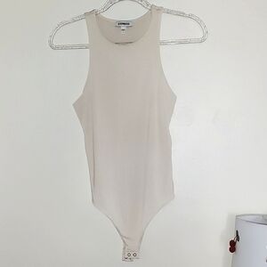 Express Beige Sleeveless Bodysuit